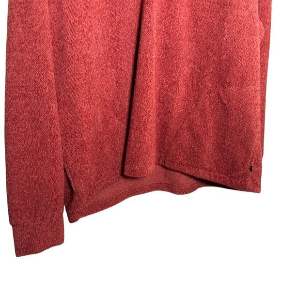 Eddie Bauer Sweatshirt Women's XXL Red Fuzzy Fleece Snap Jacket Plush Pullover - Picture 3 of 10